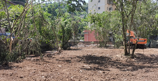 姜家鎮原鐵業社旁臟亂區域整治后。巴南區姜家鎮供圖