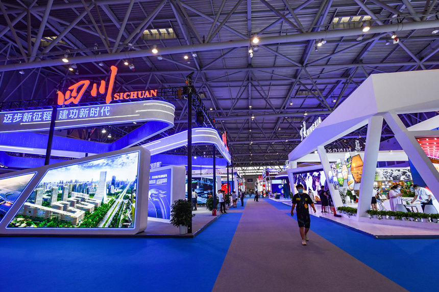 四川、寧夏擔任主賓省亮相第四屆西洽會。鄒樂攝