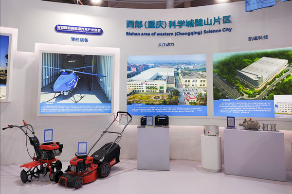 璧山區展臺場景。林霞攝