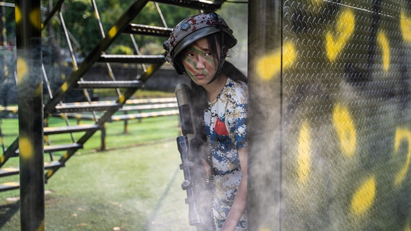 “小軍人”參加訓練。重慶市青少年社會教育協會供圖