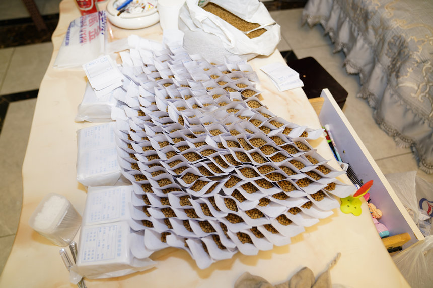 詐騙分子宣稱專治疑難雜癥的“藥丸”。兩江新區警方供圖