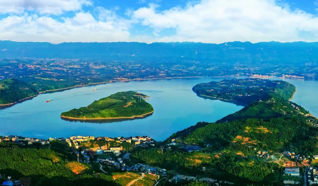 忠縣皇華島美麗景色。忠縣縣委宣傳部供圖
