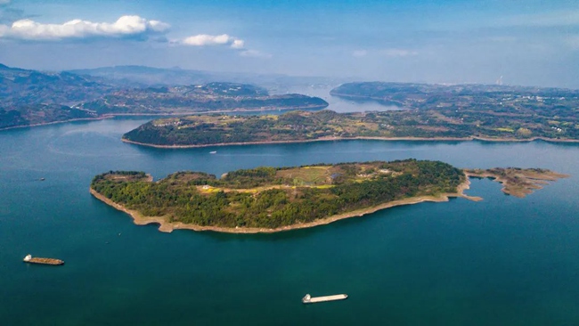 忠縣皇華島美麗景色。忠縣縣委宣傳部供圖