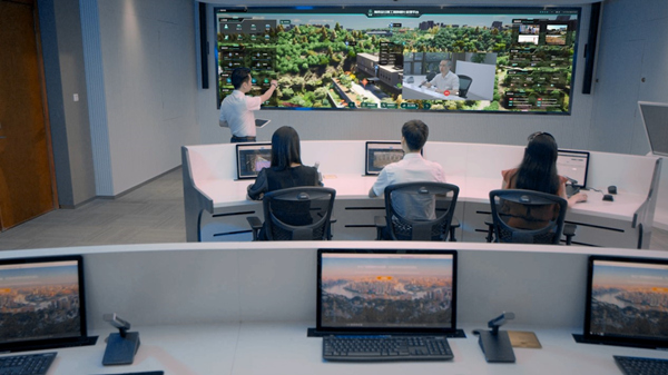 渝高工程數智化指揮中心實景圖。渝高公司供圖