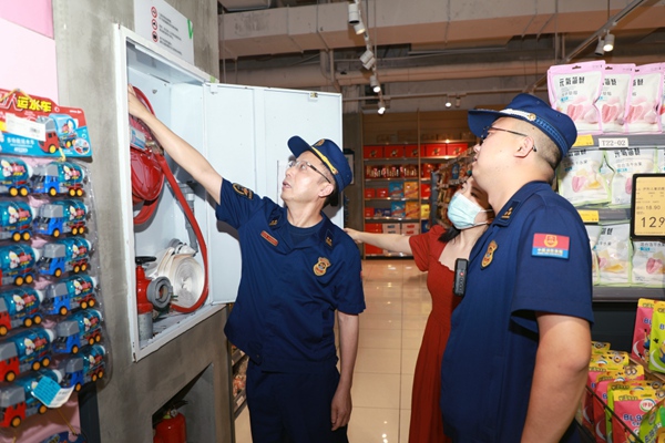 檢查現場。黔江區消防救援支隊供圖