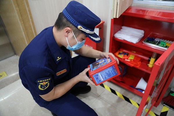 檢查現場。萬盛經開區消防救援大隊供圖