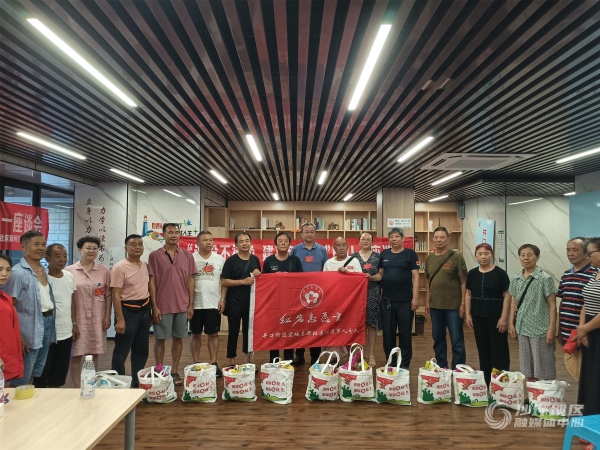 井口街道成立退役軍人志愿者服務隊。沙坪壩區退役軍人事務局供圖