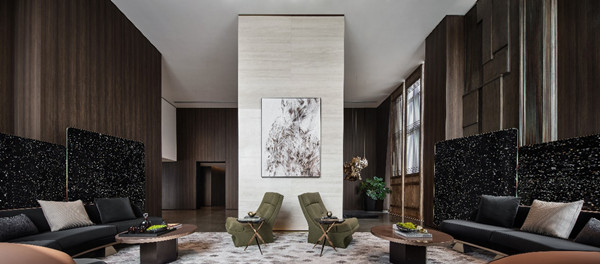 T1空中圈層會客廳接待廳實景圖。國浩·18T供圖