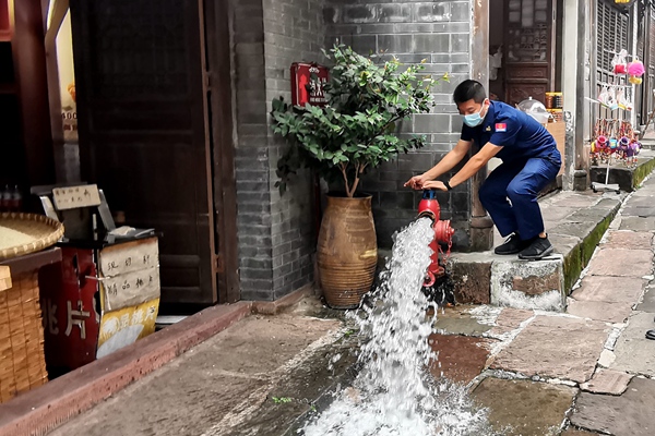 檢查現場。銅梁區消防救援支隊供圖