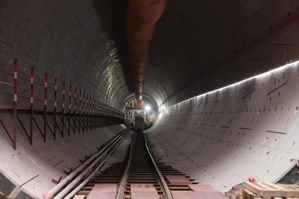 繡湖路站至寶圣湖站盾構區間隧道。交通開投鐵路集團供圖