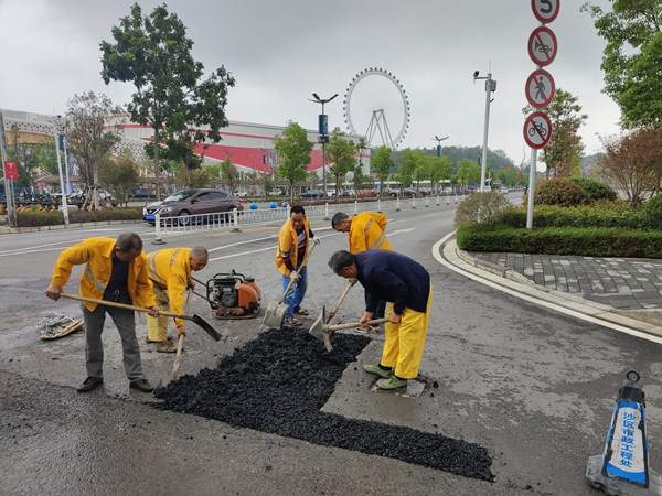施工現場。沙坪壩區市政工程處供圖