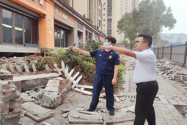 檢查現場。九龍坡區消防救援支隊供圖