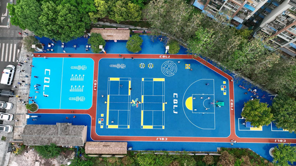 嘉和社區體育公園全景。江于同攝