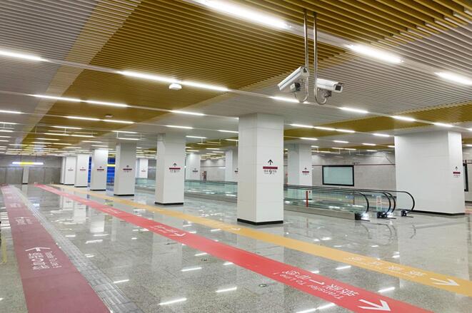 換乘大廳及換乘通道。交通開投軌道集團供圖