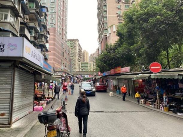 國美支路改造前。九龍城市更新公司供圖