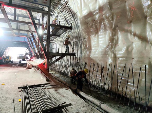 施工現場。丁衛林攝?