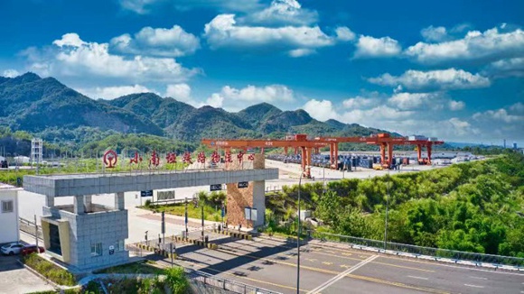 小南埡鐵路物流中心。江津區委宣傳部供圖 華龍網發