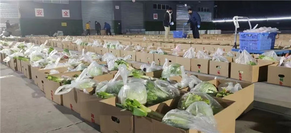 庫存充足的民生物資。京東供圖