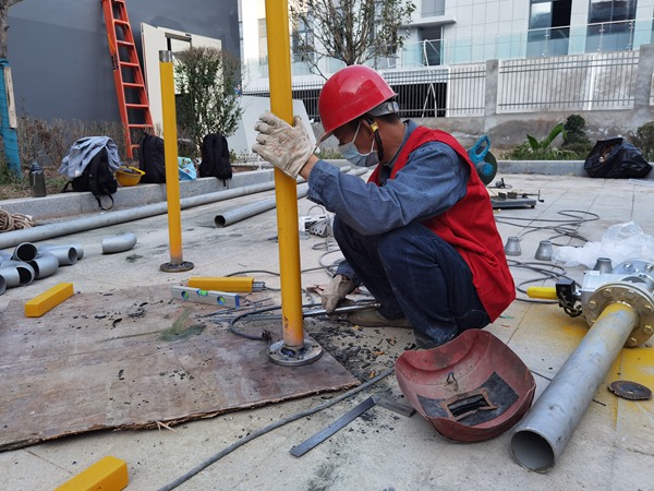 重慶燃氣兩江公司工程施工現場。燃氣集團供圖