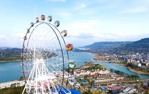 美心紅酒小鎮景區。楊孝永攝