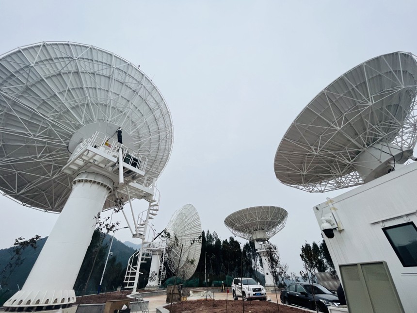 中國復眼-大規模分布孔徑深空探測雷達。受訪者供圖