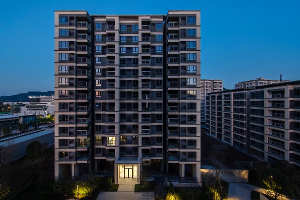 江南萬科城錦云實景呈現。重慶萬科供圖