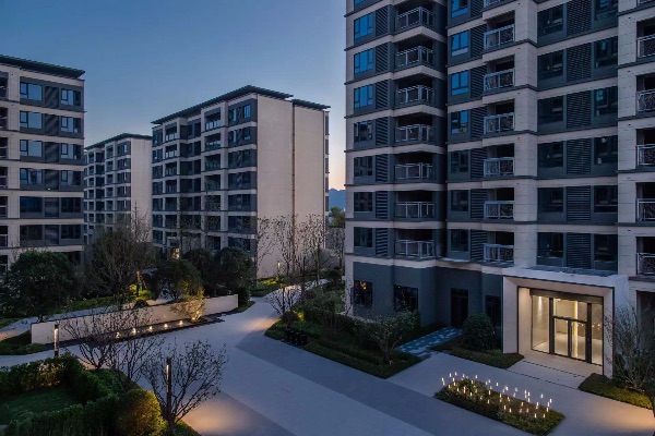 江南萬科城錦云實景呈現。重慶萬科供圖