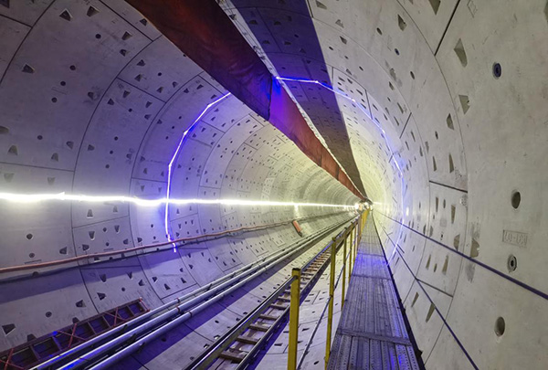 TBM區間貫通。施工方供圖