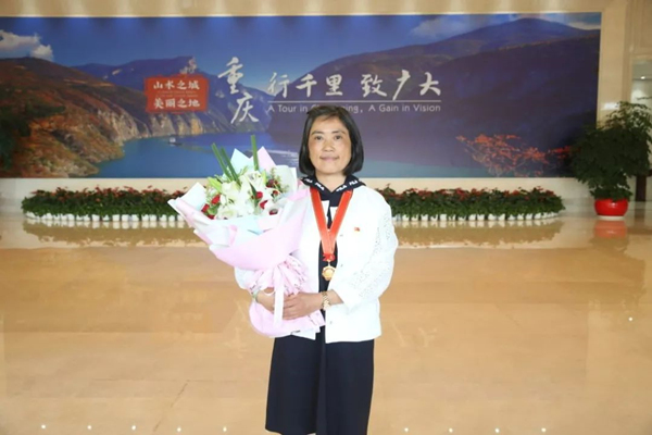 影片原型，全國最美退役軍人、全國道德模范謝彬蓉。渝北區委宣傳部供圖