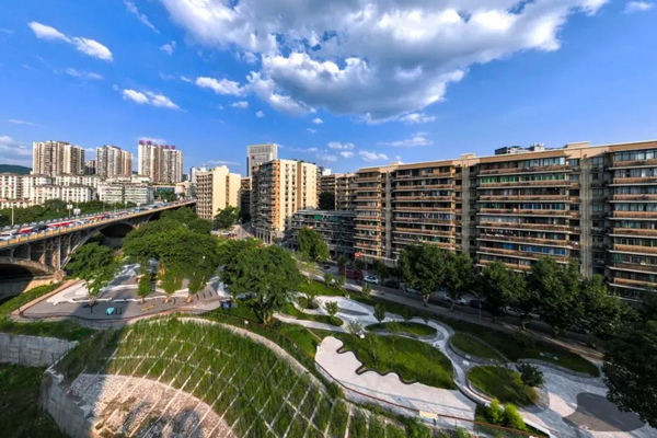 改造后的北碚區新房子片區老舊小區。北碚區融媒體中心供圖