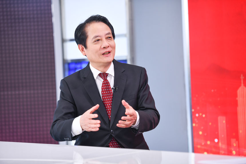 訪談現場。鄒樂攝