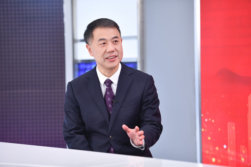 訪談現場。鄒樂攝