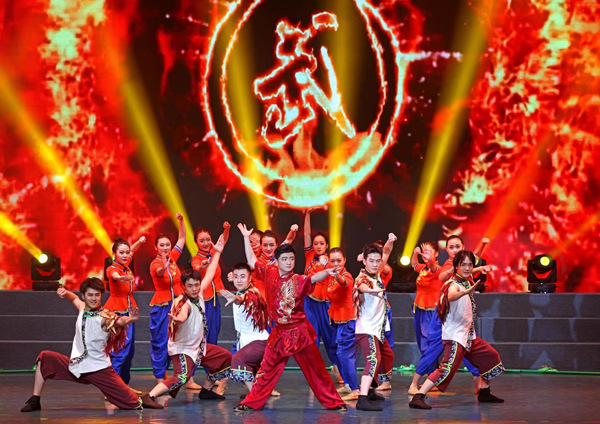 新春文藝演出活動現場。渝北區文化旅游委供圖