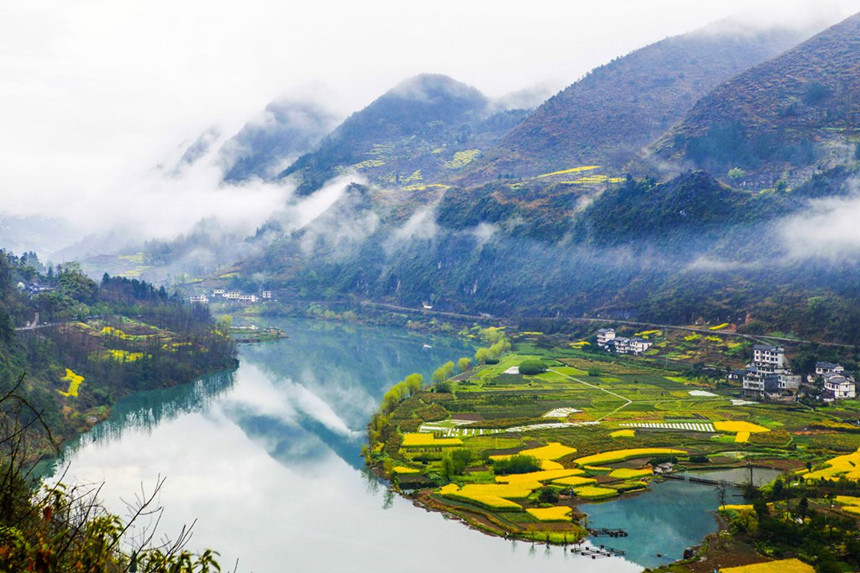 重慶阿蓬江國家濕地公園。