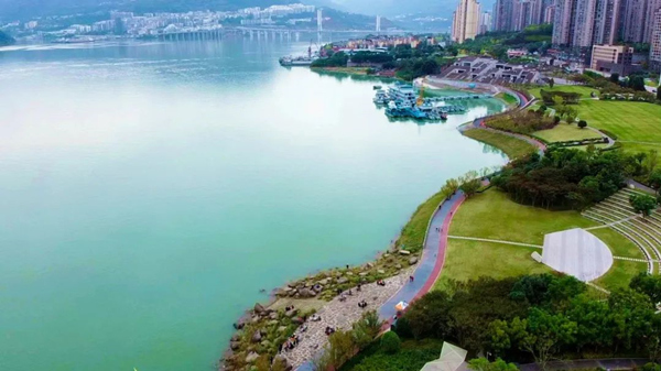 水清岸綠、景美人和。云陽縣委宣傳部供圖