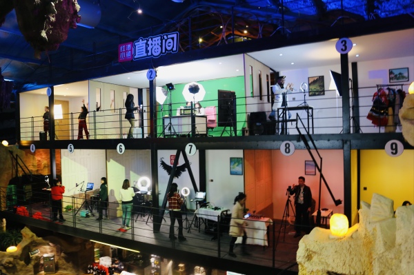 免費開放的首批全民直播間。景區供圖