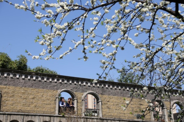 市民在工廠內打卡游玩。美心集團供圖