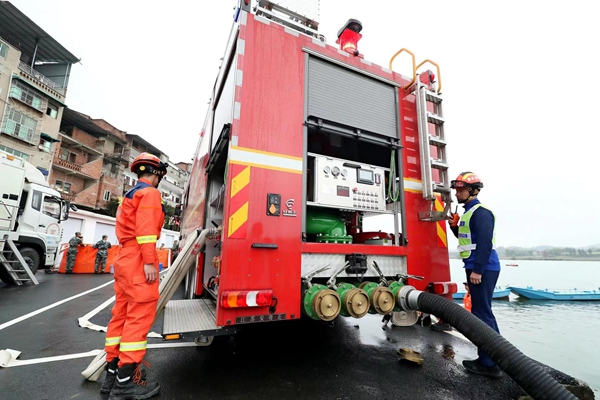 演練現場。重慶市生態環境局供圖