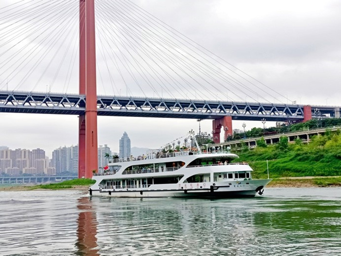 重慶磁器口—洪崖洞客運航線開航。沙坪壩區交通局供圖