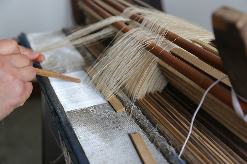榮昌夏布制作過程。榮昌區委宣傳部供圖