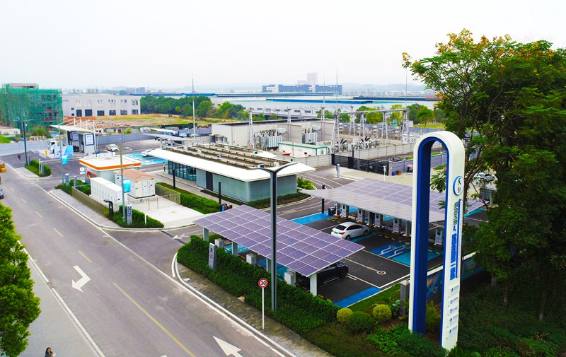 銅梁玉泉光儲充檢換一體站。銅梁區委宣傳部供圖