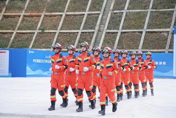 應急演練現場。中交一公局集團供圖
