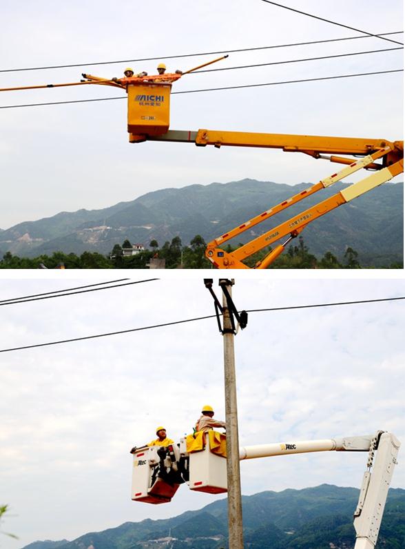 電力員工帶電作業。國網重慶永川供電公司供圖