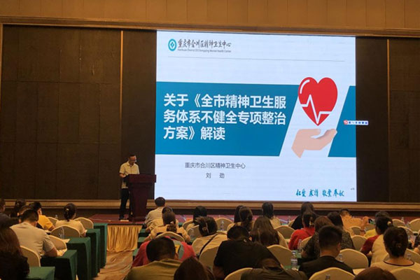 培訓會議。合川區精神衛生中心供圖