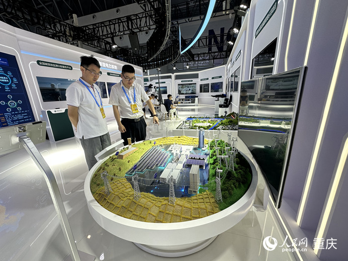 國家電網公司在智博會上展出的創新成果受到關注。人民網記者 劉政寧攝