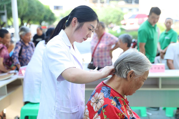 活動現場。榮昌區中醫院供圖