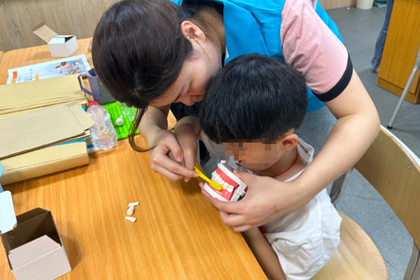 活動現場。重醫附屬口腔醫院供圖