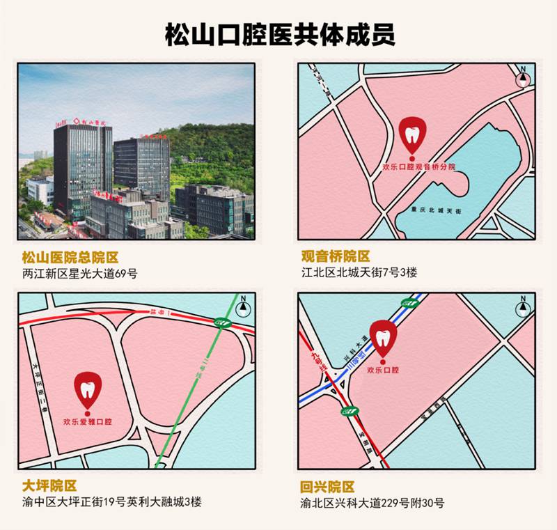 醫共體成員單位示意圖。重慶松山醫院供圖