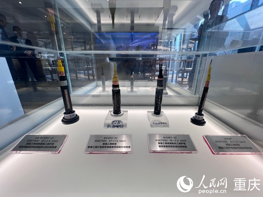 科寶電纜生產的產品。人民網記者 胡虹攝