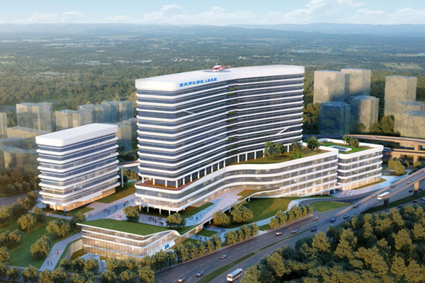 重慶兩江新區人民醫院擴建項目效果圖。兩江新區人民醫院供圖